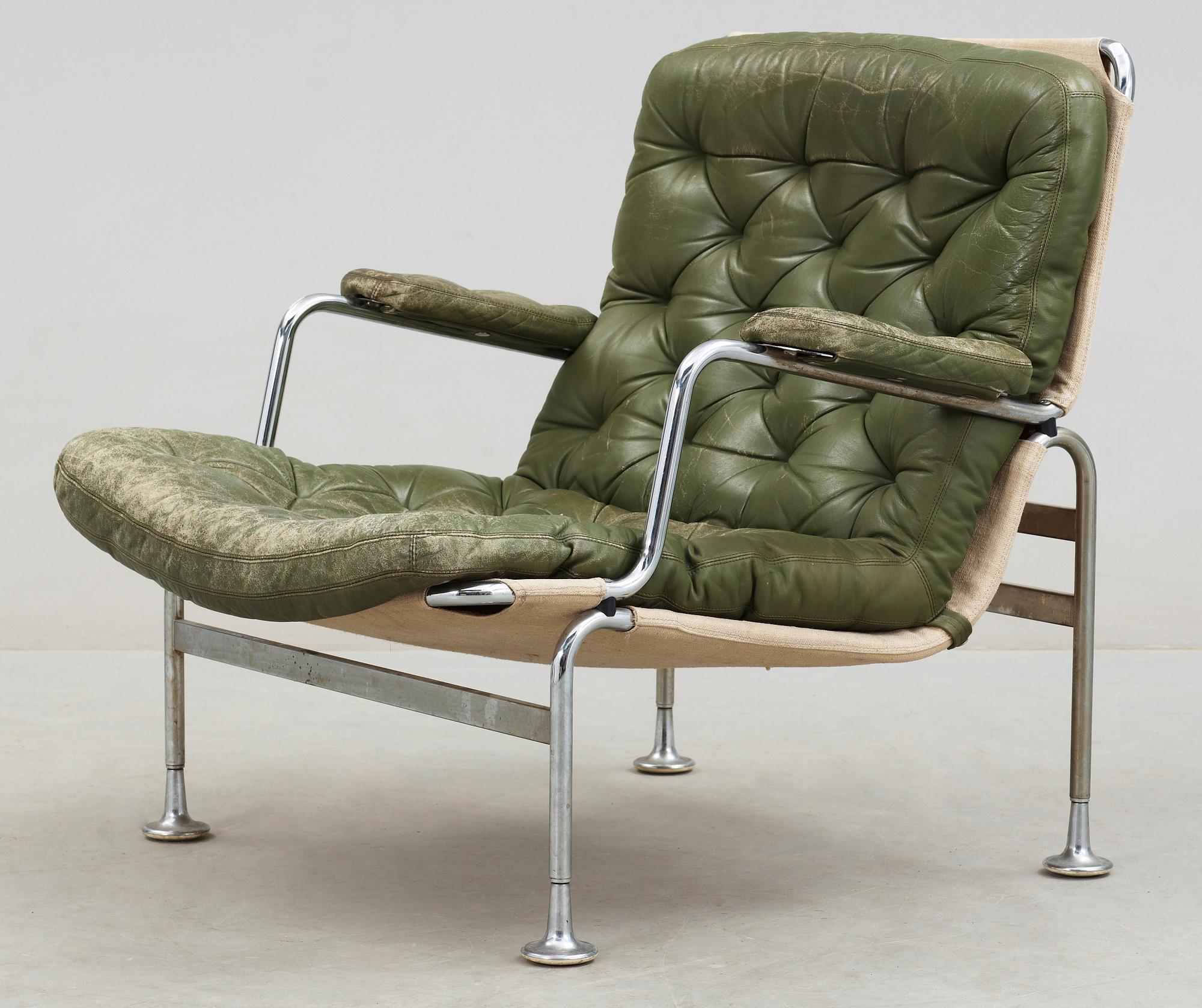 FÅTÖLJ, troligen Bruno Mathsson, Dux.