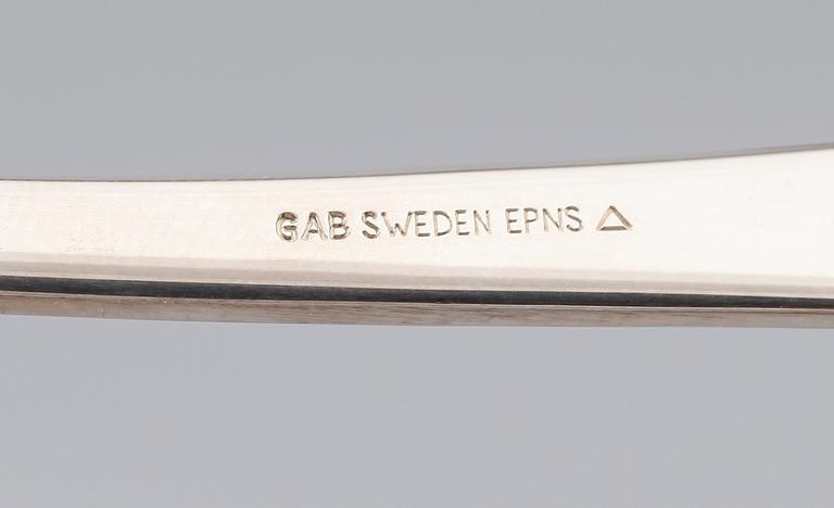 BESTICK, 69 delar, nysilver, 1900-talets andra hälft.