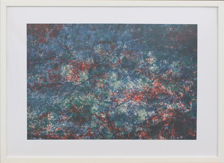FRANCOIS FIEDLER, färglitografi, ur Derrière le Miroir nr 250 1982.