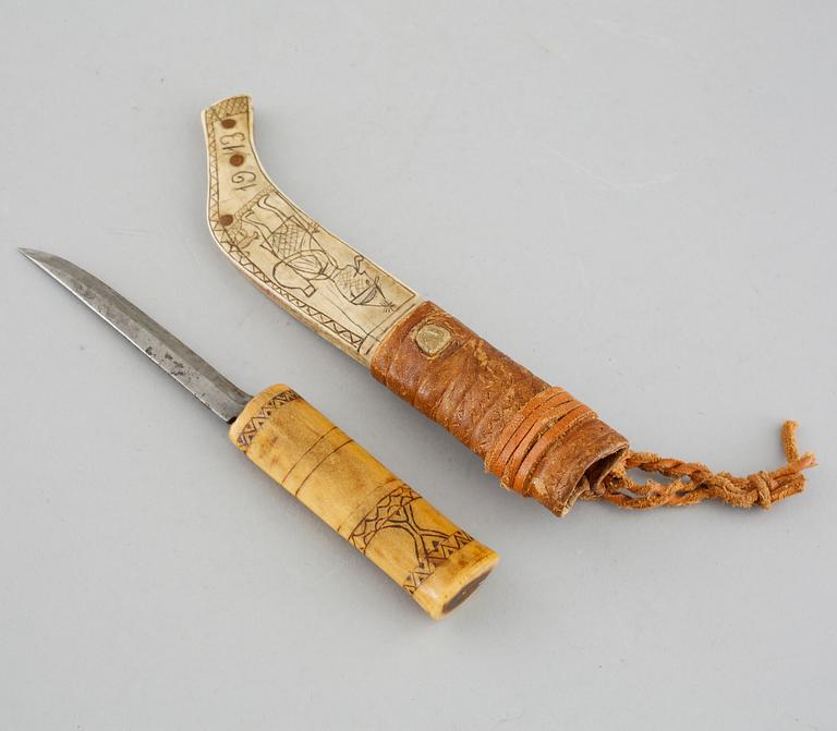 A Sami knive, dated 1913.