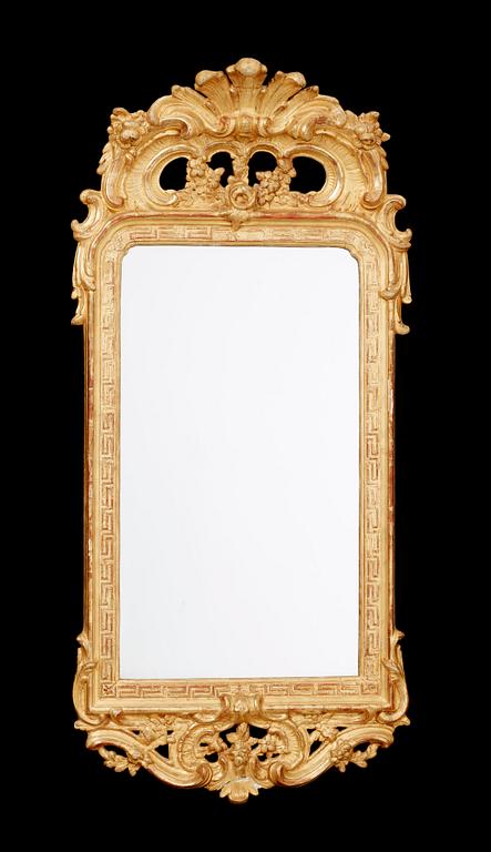 A Swedish Rococo mirror by N Sundström, master 1754.