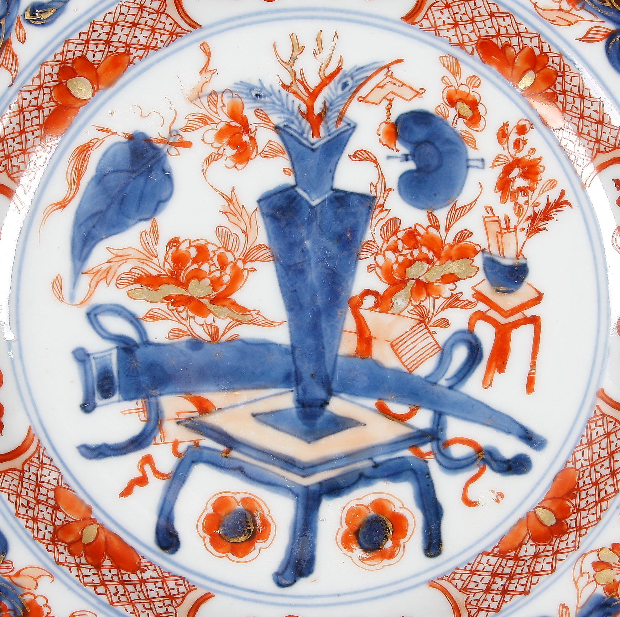 TALLRIKAR, 2+2, porslin, Kina Qianlong 1700-tal.