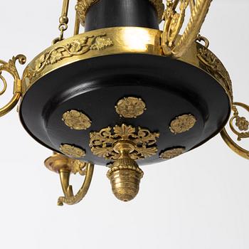 A Empire chandelier, first half of the 19th century.