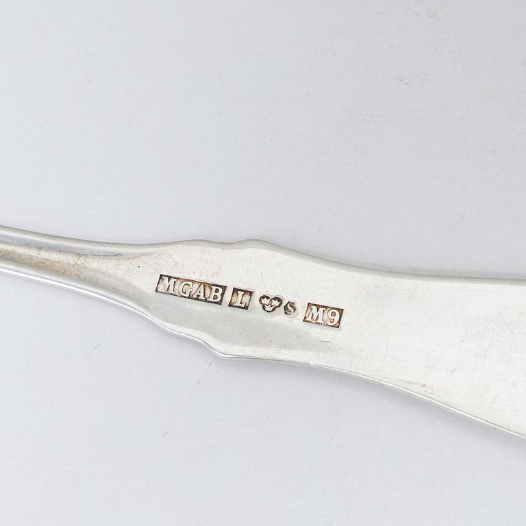 Eric Löfman, bestickservis, 38 delar, silver, modell "Uppsala", MEMA, bl.a. Eskilstuna 2003.