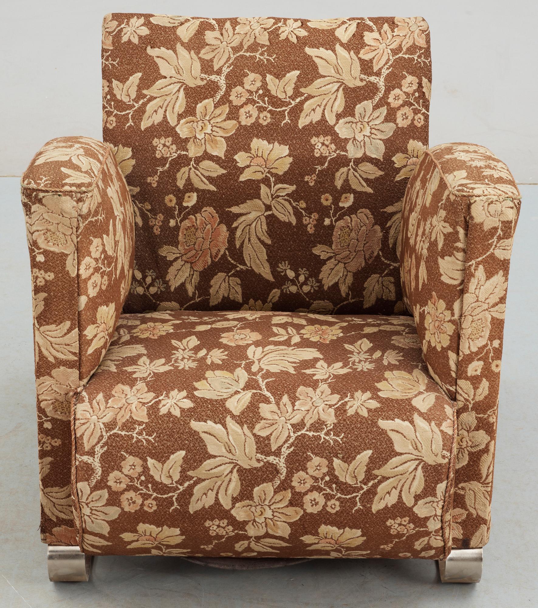 FÅTÖLJ, art deco, 1930-tal.