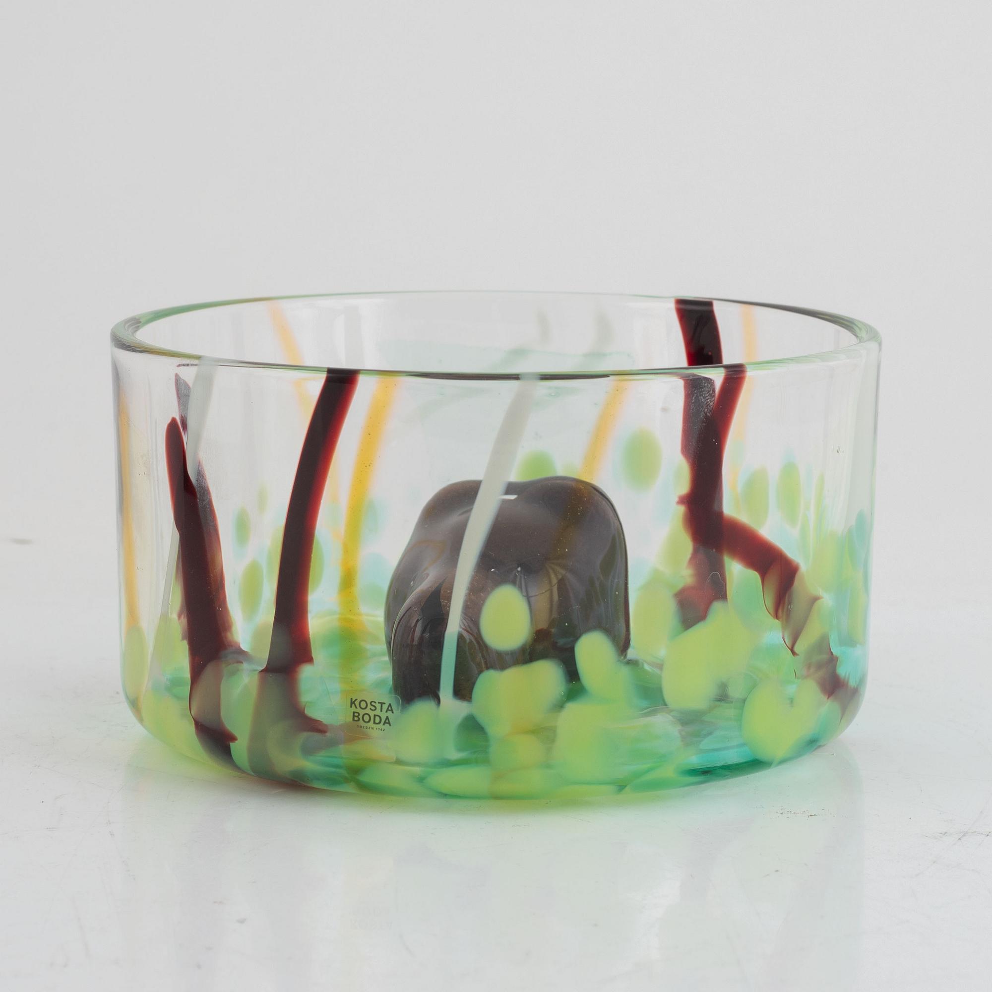 Ernst Billgren, skål, "New Friends Björn", Kosta Boda.