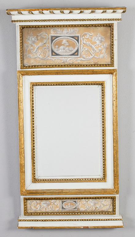 SPEGEL, gustaviansk, omkring år 1800.