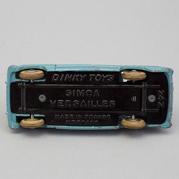 MODELLBILAR, 17 st, Dinky toys och Tekno, England, Danmark 1950-/60-tal.