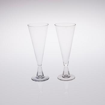 TAPIO WIRKKALA, CHAMPAGNEGLAS, 6 st, "Tiima", 1958-73.