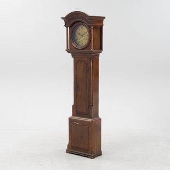 A longcase lock, England, late 18th century, the dial signed Donisthorpe.