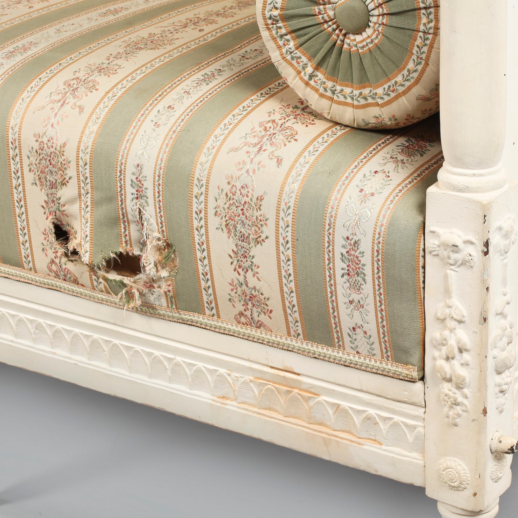 SOFFA, sengustaviansk, omkring 1800.