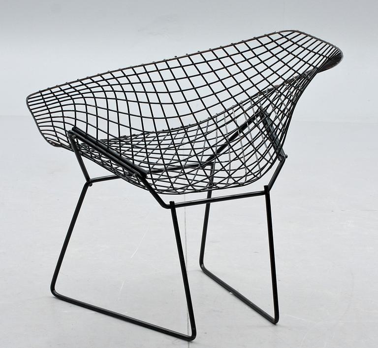 FÅTÖLJ, "Diamond chair" Harry Bertoia. 1900-talets andra hälft.