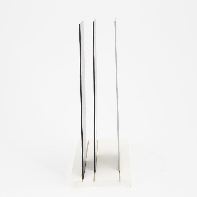 Lars-Erik Falk, a painted metal sculpture, signed and dated 1986.