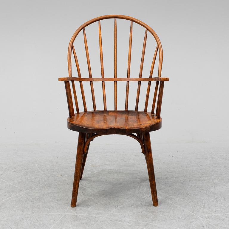 UNO ÅHRÉN, a beech chair from Gemla, 1930's.