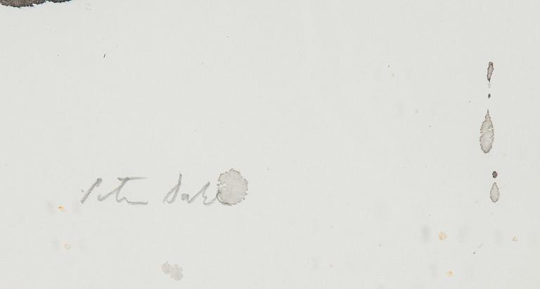 Peter Dahl, watercolour, signed.