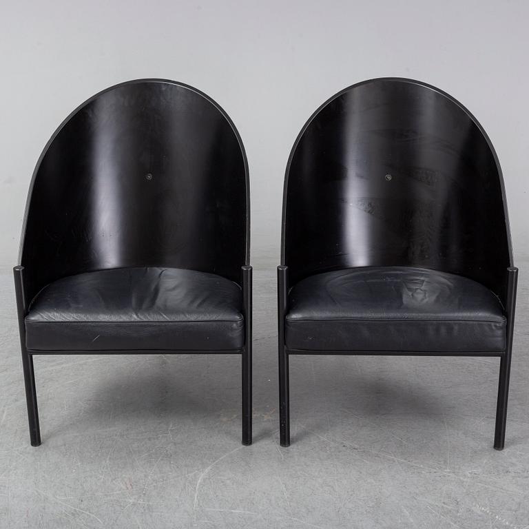 PHILIPPE STARCK, a pair of 'Costes' armchairs, Aleph, Driade, Italy.
