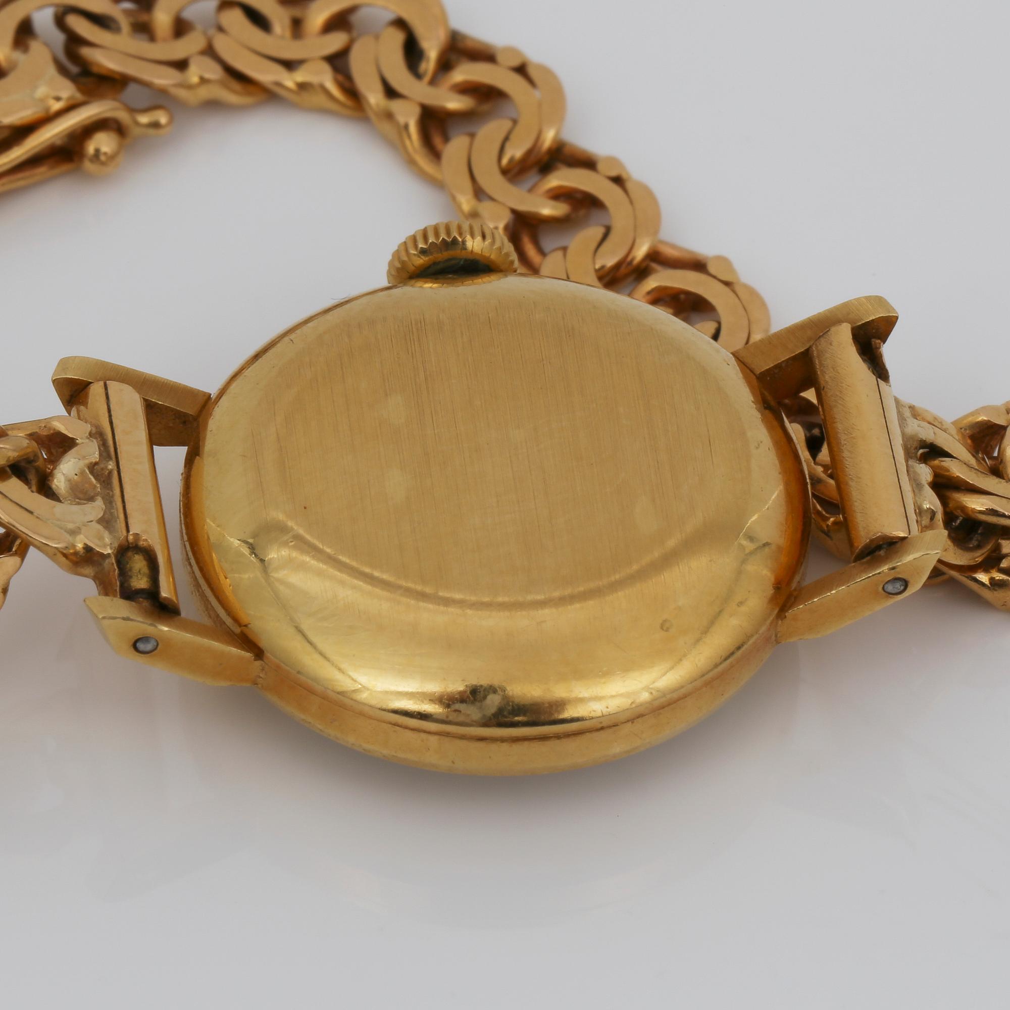 ARMBANDSUR, manuell, 18k guld, Longines, vikt ca 21g.