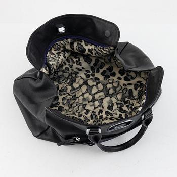 Longchamp, A black leather bag.