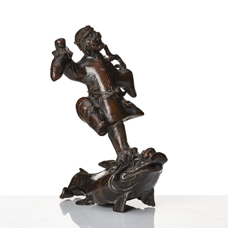 Rökelsehållare, brons. Qingdynastin, 1800-tal.