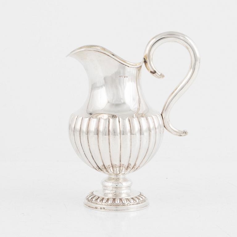 A Swedish Silver Creamer, mark of Carl Johan Kling, Gävle 1888.