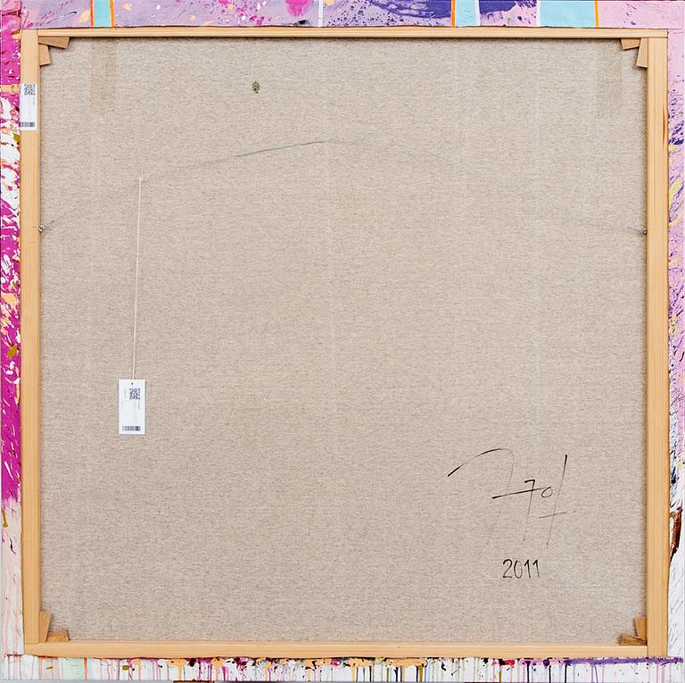 Carlos Puyol, a signed and dated acrylic on canvas.