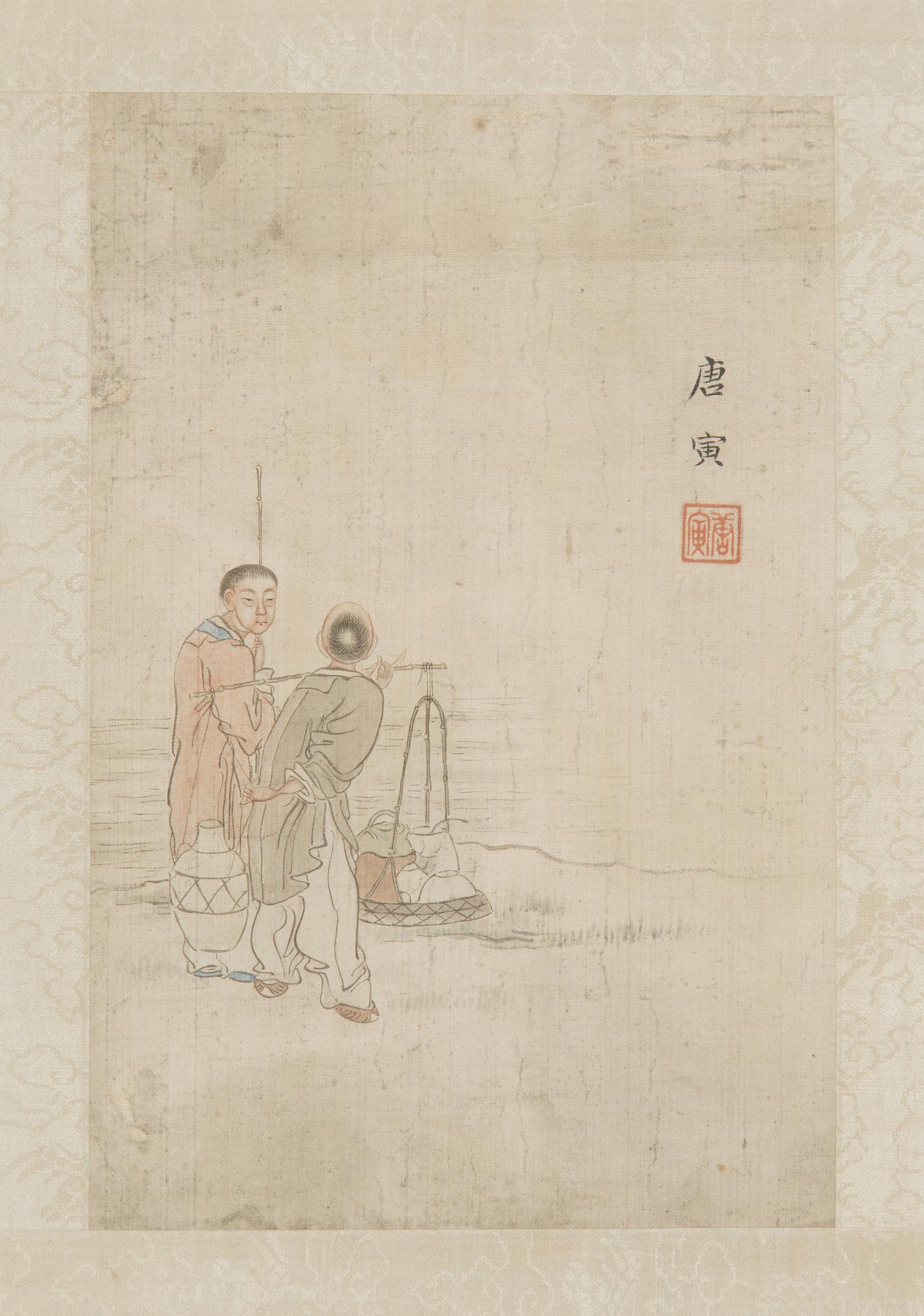 A set of four chinese paintings, late 19th/early 20th c. Shanghai School.