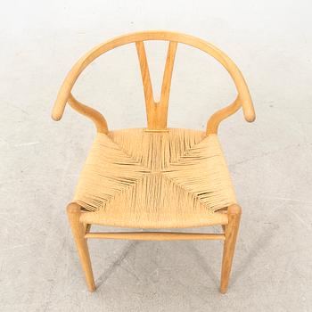 Hans J Wegner, karmstol, "CH 24"/ "Y-stolen", Carl Hansen & Son, Odense, Danmark, numrerad.