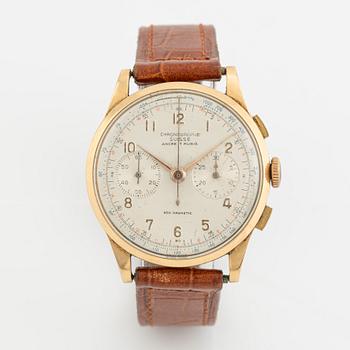 Chronographe Suisse, armbandsur, kronograf, 37,5 mm.