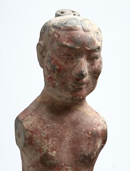 STICKMAN, lergods, Kina, troligen Han-dynastin.