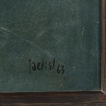 JOSÉ PAREDES JARDIEL, olja på papper, signerad och daterad 63.