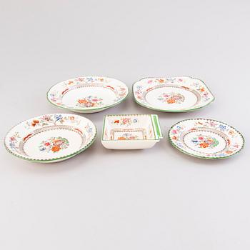 A 132-piece set of 'Chinese Rose' tableware, Copeland Spode, England 1930s.