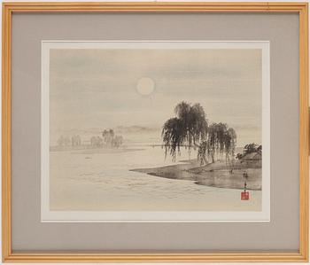 UTAGAWA HIROSHIGE (1797-1858), efter, färgträsnitt. Japan, 1800-tal.