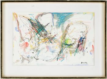 Mogens Balle · MOGENS BALLE, blanteknik på papper, sign.