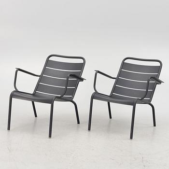 Frédéric Sofia, A pair of 'Luxembourg' aluminum garden chairs.from Fermob.