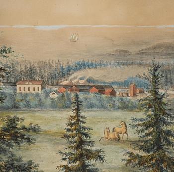 Carl Gustaf Gillberg, Vyer över bruk, ett par.