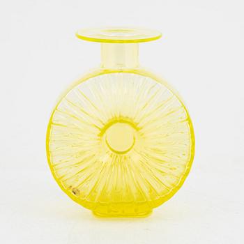 Helena Tynell, flaska, "Solflaskan" Riihimäen Lasi Oy. I produktion 1964-1974.