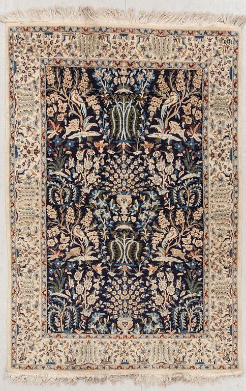 MATTA, old/semiantik, Nain, figural, part silk, ca 188 x 127 cm.