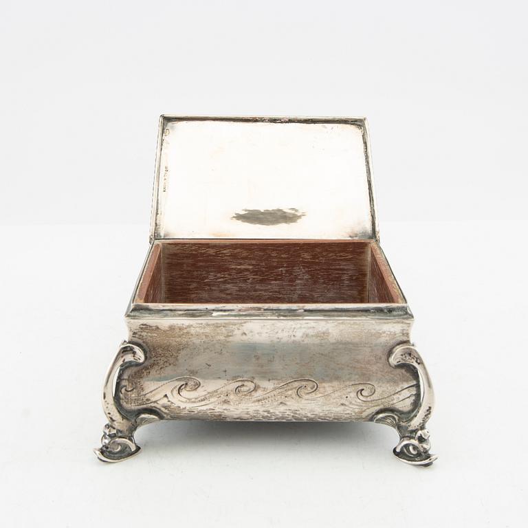 K. Anderson, cigarette case, silver Stockholm 1932.