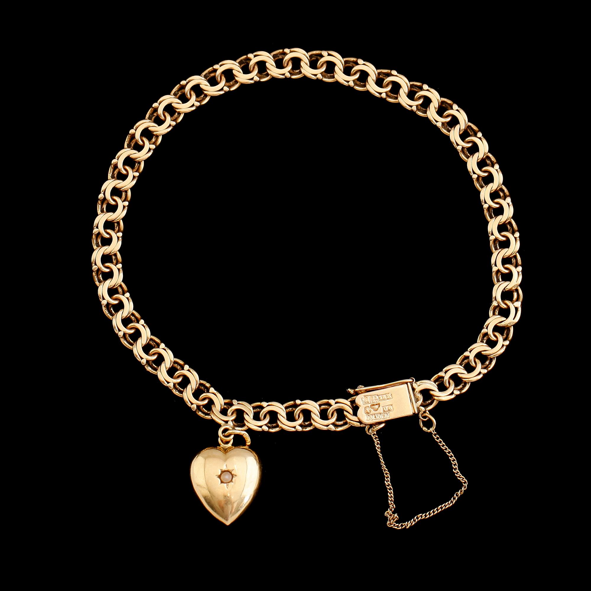 ARMBAND, 18 k guld, Bolidenguld, JP Stockholm 1948. Vikt 12,6 g.