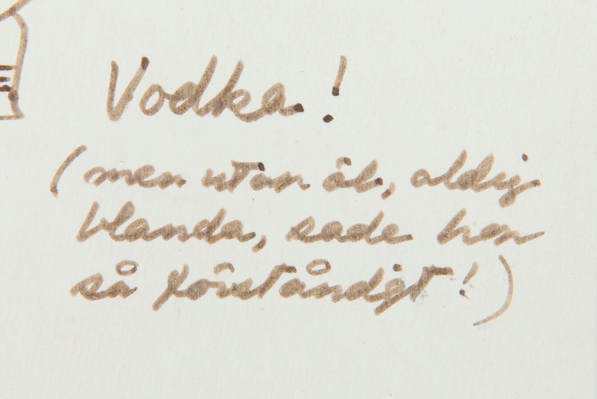 Tove Jansson, Vodka!.
