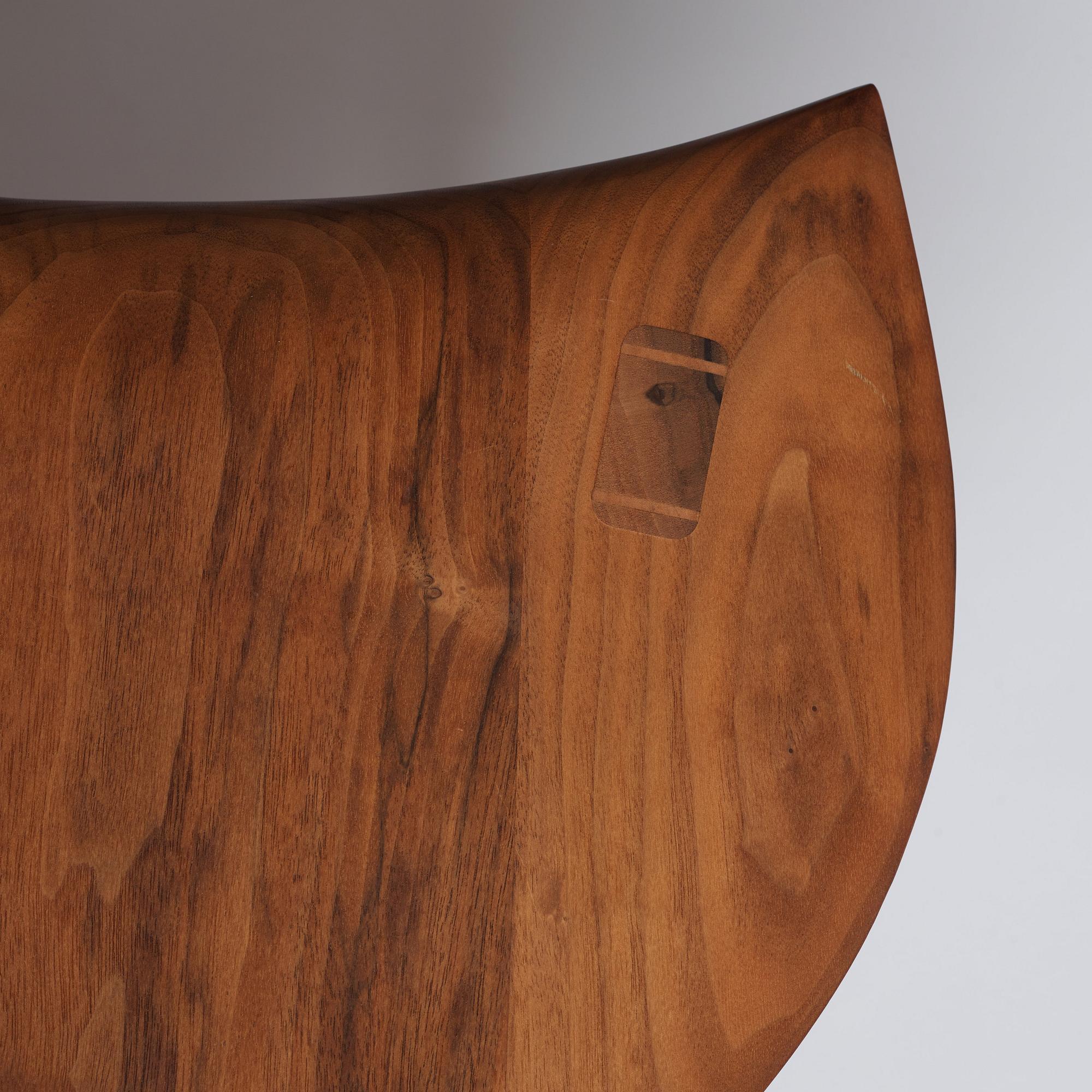 Morten Stenbæk, a "Whale Chair", No. 17, his own studio, Denmark, 2018.