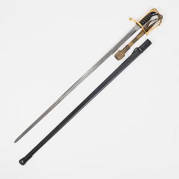 A Swedish infantry officer's sword, 1899 pattern, with scabbard.