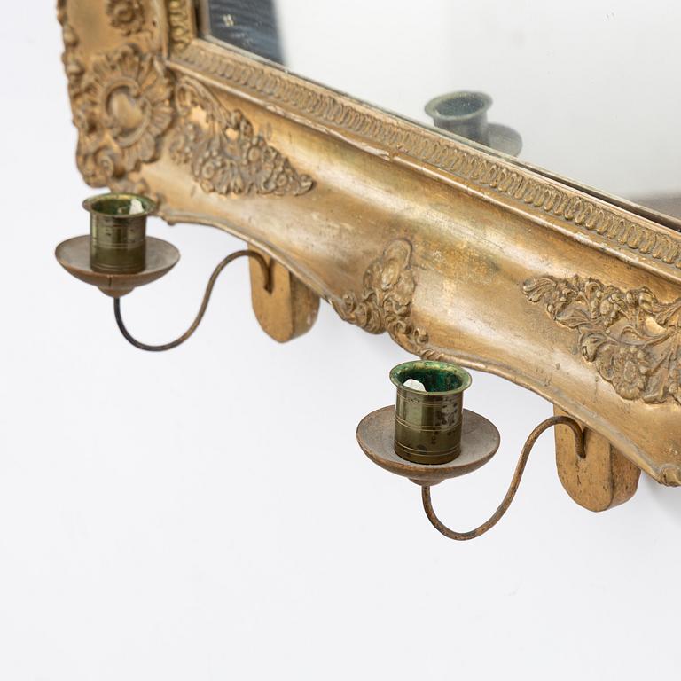 Mirror sconces, a pair, second half of the 19th century.