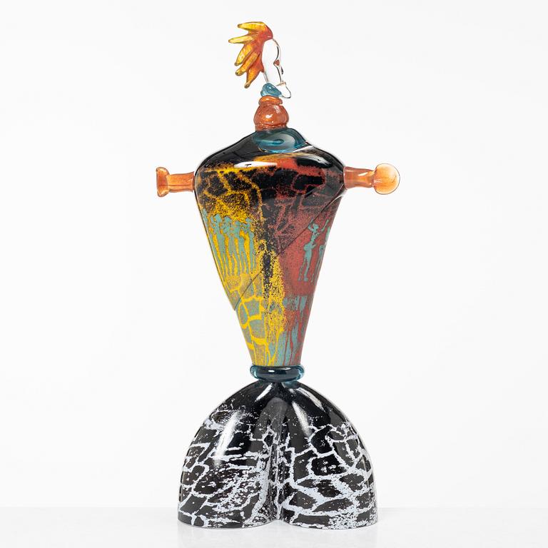 Kjell Engman, a unique glass sculpture, Kosta Boda, Sweden, 1999.