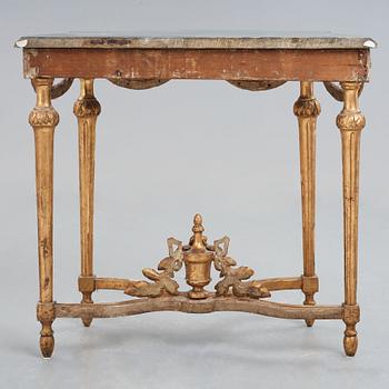 A Gustavian late 18th century console table.