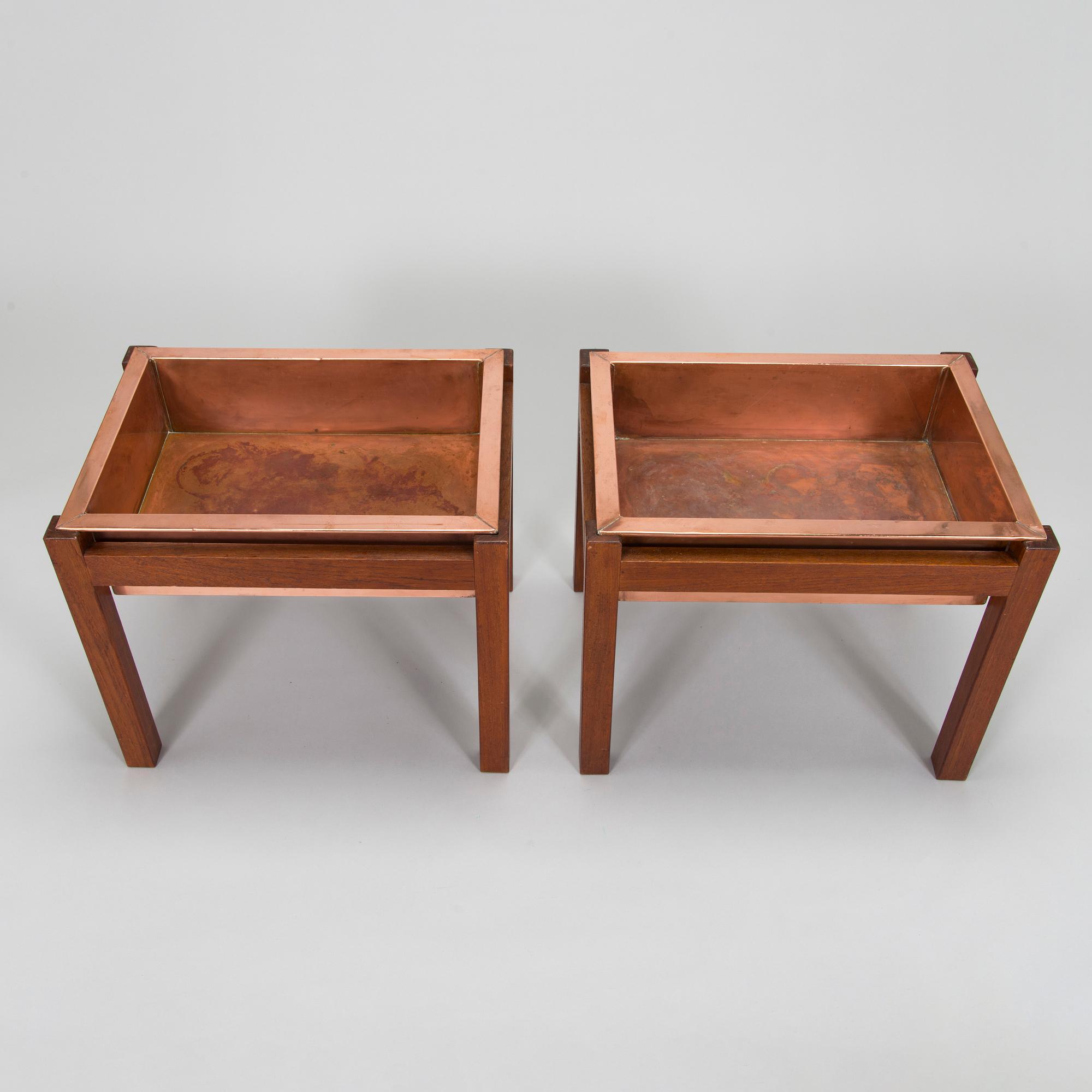 Blomlådor, ett par 1950/1960-tal.