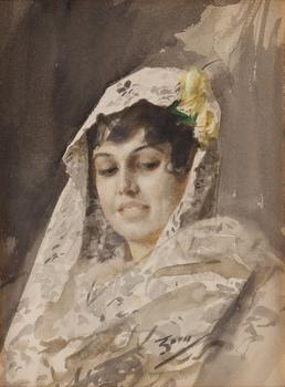 402. Anders Zorn, Spanish lady.