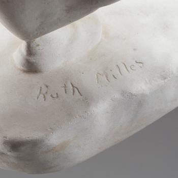 RUTH MILLES, sculpture, signed, plaster.