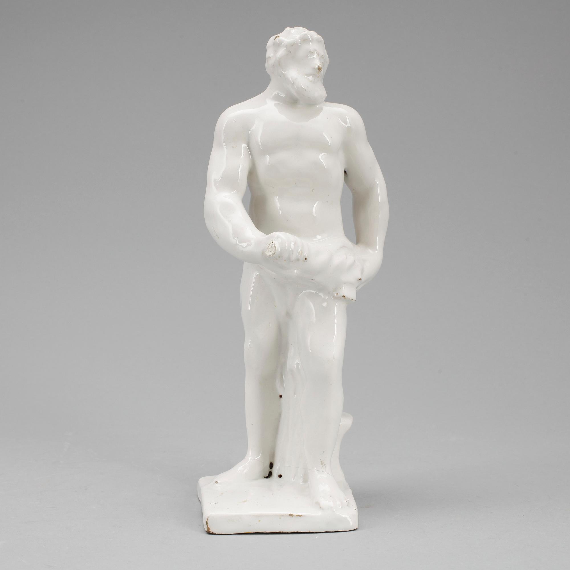 SKULPTUR, porslin/keramik, möjligen 1700-tal.