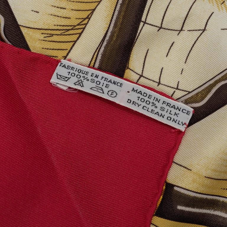 Hermès, scarf, "Vive Le Vent".